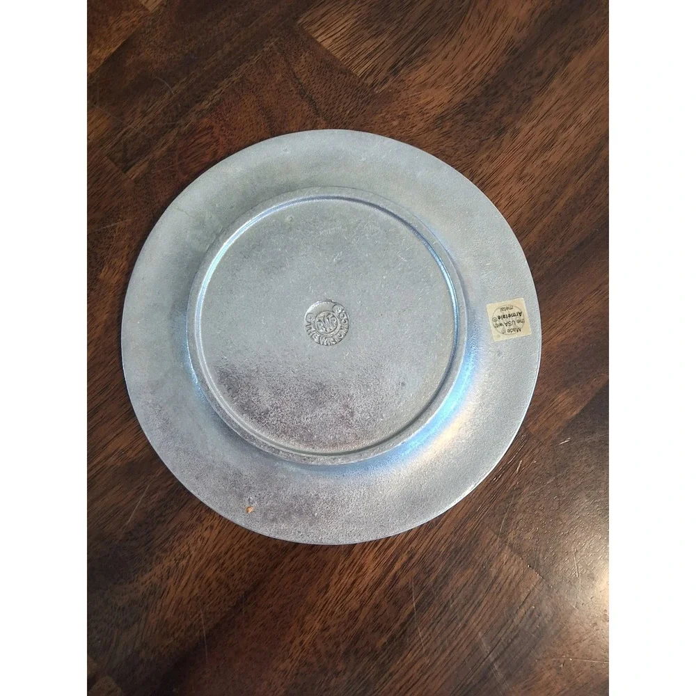 Wilton Armetale Fruit Harvest Wine Bottle Coaster with Cork Insert USA RWP Metal